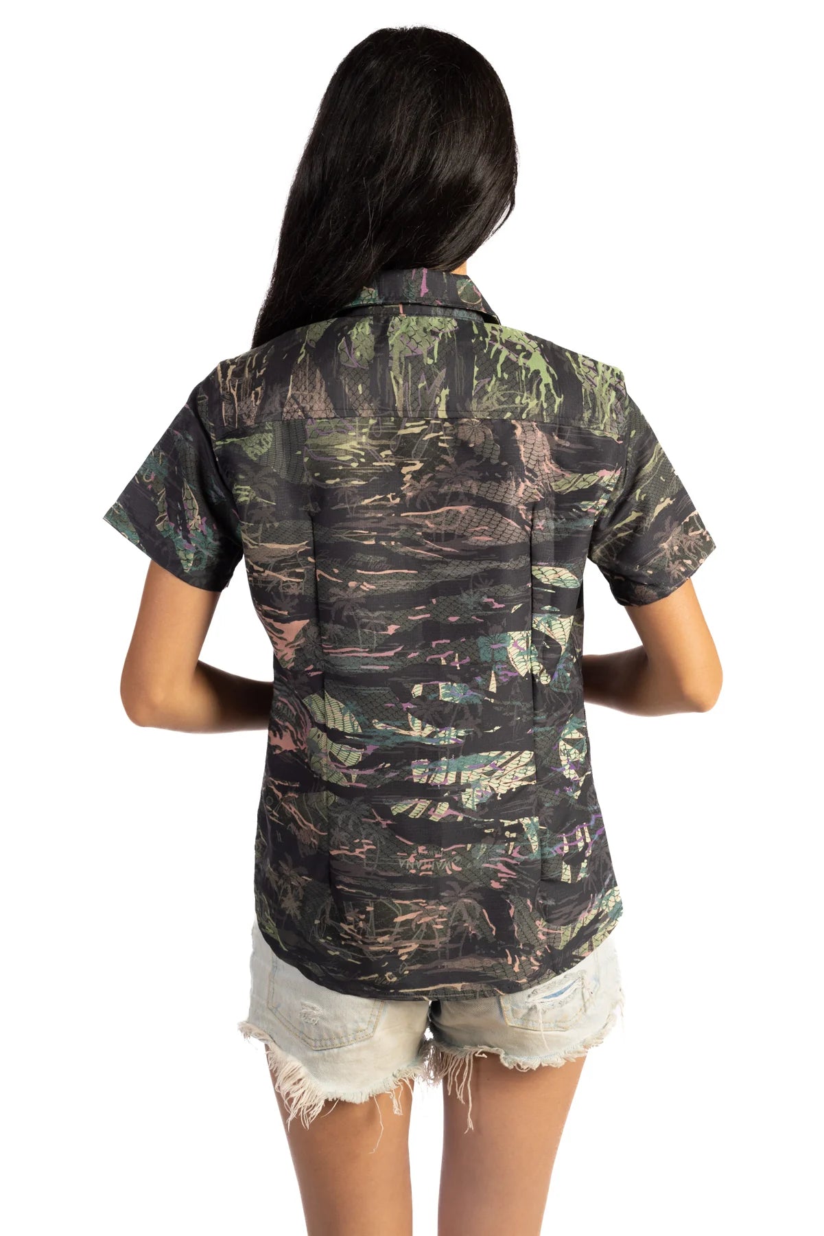 WAIHANA WOMENS TROPICAM ALOHA SHIRT